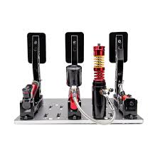 Simagic P2000 Hydraulic 3-Pedal Set, 100KG Loadcell - Crimson Edition-P2000-S100R